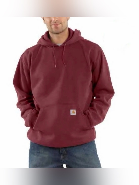 Carhartt Other - Carhartt Small Men's Burgundy Pullover Hooded Sweatshirt